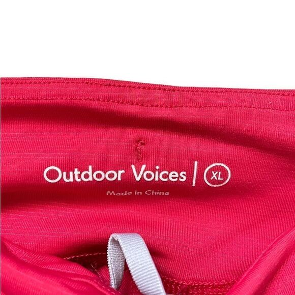 OUTDOOR VOICES 7/8 Leggings Red Size XL - Picture 6 of 6